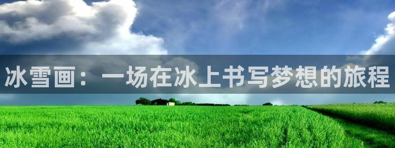 谈球吧体育：冰雪画：一场在冰上书写梦想的旅程