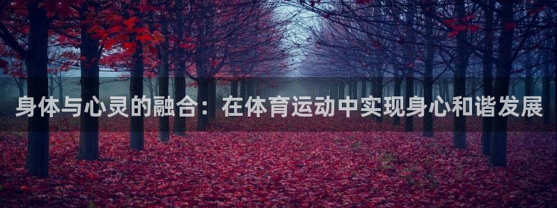 谈球吧体育官网：身体与心灵的融合：在体育运动中实现身心和谐发展
